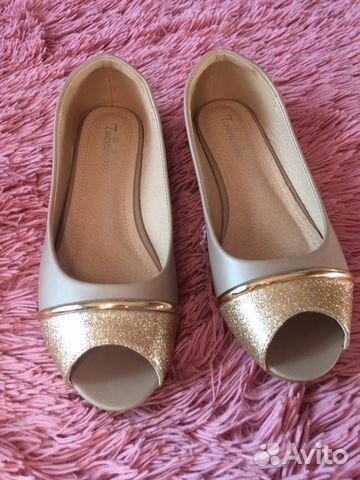 Балетки золотые, клатч. новые Балетки золотые, клатч. новые