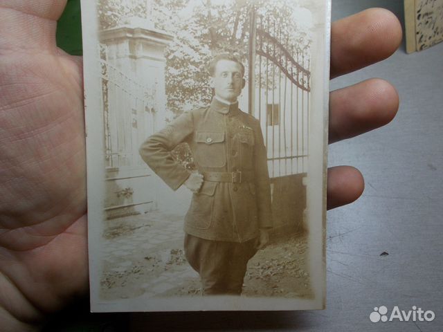 Фото Автограф Офицер Французский легион 1916 год Фото Автограф Офицер Французский легион 1916 год
