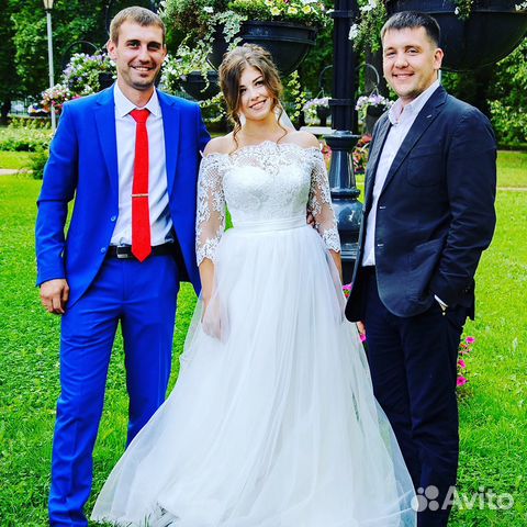 Свадебное платье с фатой