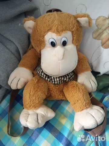 Игрушка обезьяна, рюкзак Игрушка обезьяна, рюкзак