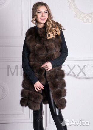 Новый Жилет из песца