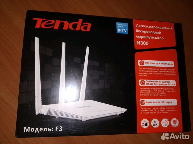 Продам роутер Tenda F3