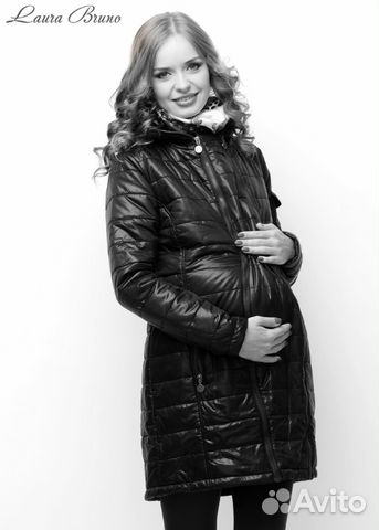 Слингокуртка демисезонная 3в1 Laura Bruno бордо