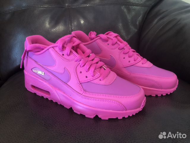 Новые Кроссовки Nike Air max 90 leather кожаные ор