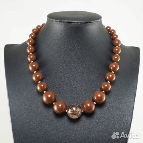 Бусы Шоколадные