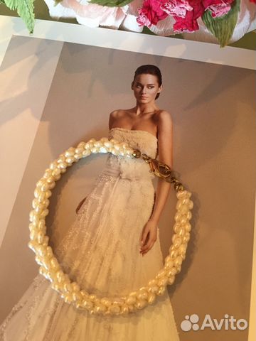 Шикарный вечерний комплект в цвете айвори