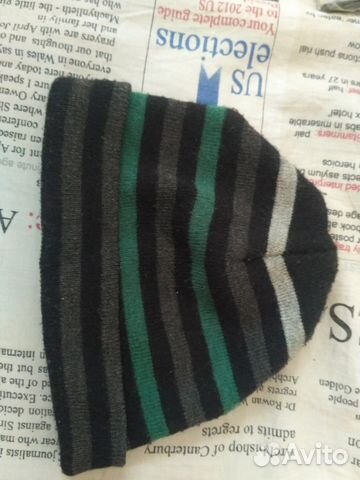 Шапка в полоску