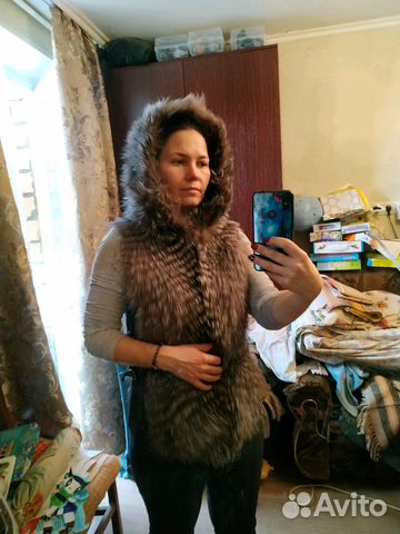 Жилет из меха песца Жилет из меха песца