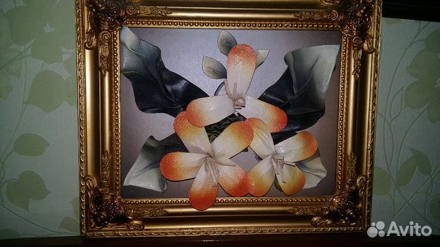Картина из натуральной кожи Картина из натуральной кожи