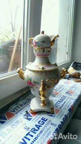 Фарфоровый самовар Фарфоровый самовар