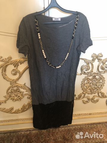 Серое платье Moschino Cheap Chic 42 оригинал Серое платье Moschino Cheap Chic 42 оригинал