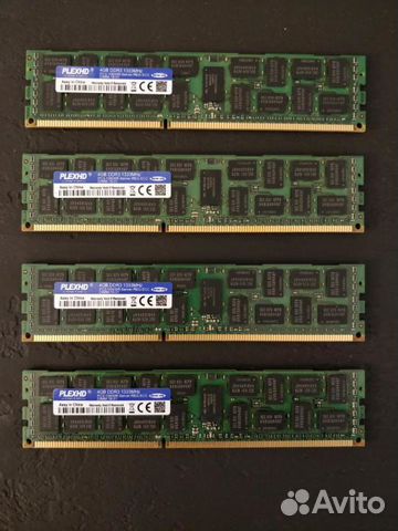 Ddr3 ram серверная plexhd 1866 (2133) 16gb (4x4gb)