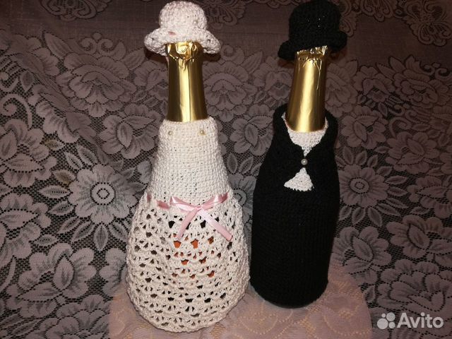 Украшение для бутылки шампанского Украшение для бутылки шампанского