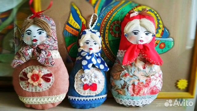Матрёшки из ткани
