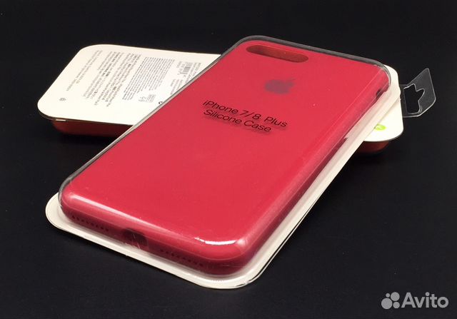 iPhone 7 8 Plus Silicone Полный периметр Малиновый