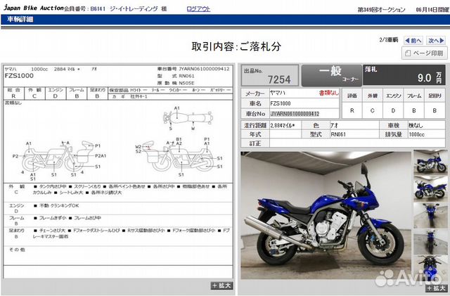 Yamaha FZS1000 jyarn061000009412 2001