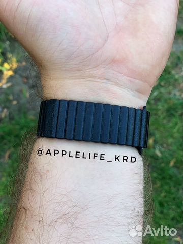 Ремешок кожаная петля (чёрный) для Apple Watch Ремешок кожаная петля (чёрный) для Apple Watch