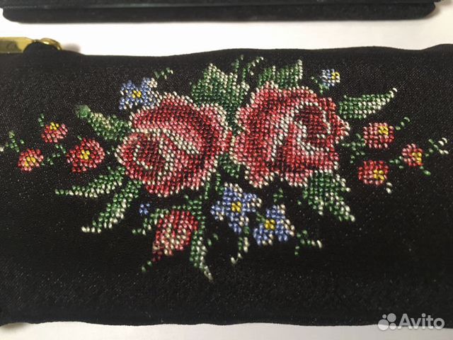 Винтажный комплект женских аксессуаров из парчи