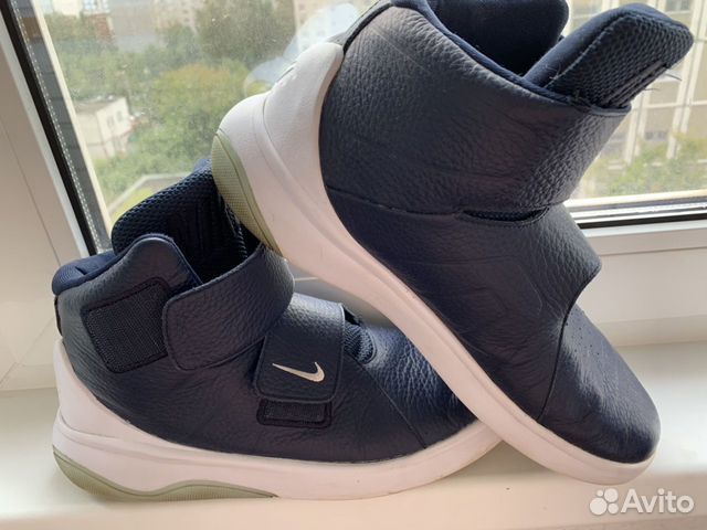 Кроссовки высокие Nike, синие Кроссовки высокие Nike, синие