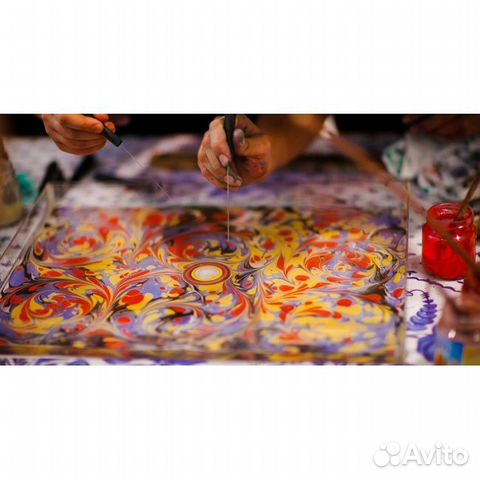 Новый набор для рисования на воде «Эбру»