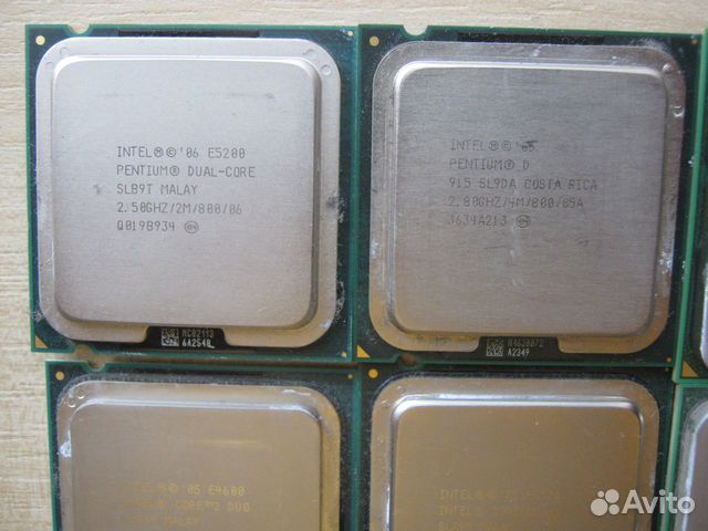 Процессоры Intel/AMD socket 478/775/939