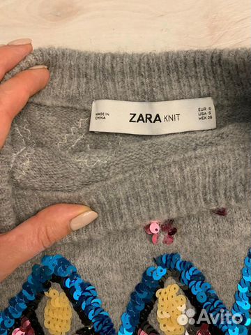 Свитер с пайетками zara Свитер с пайетками zara