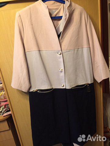 Комплект пальто с платьем