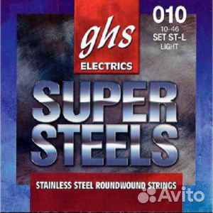 84872303366  GHS strings ST-L super steel набор струн для элект 