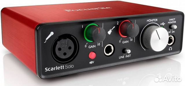 Focusrite scarlett solo 2gen Внешняя звуковая