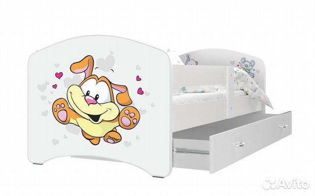 Кровать детская 160х80 ящик+ матрас