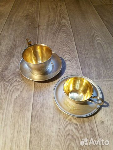 Чашка с блюдцем. Позолота. СССР