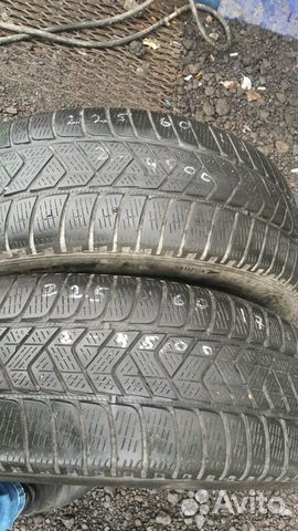 Шины бу 225 60 17 Pirelli Sottozero 3 2шт Шины бу 225 60 17 Pirelli Sottozero 3 2шт