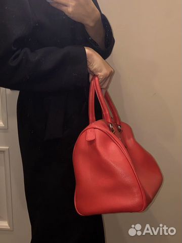 Сумка красная Furla Candy оригинал кожа сафьяно Сумка красная Furla Candy оригинал кожа сафьяно