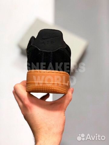 Nike Air Force 1 07 Suede черные