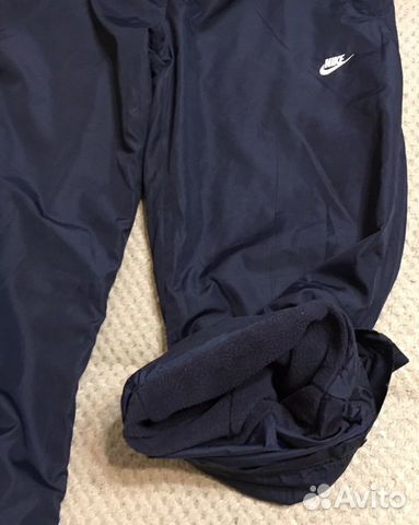 Брюки спортивные найк nike синие Тёплые флис зимни Брюки спортивные найк nike синие Тёплые флис зимни