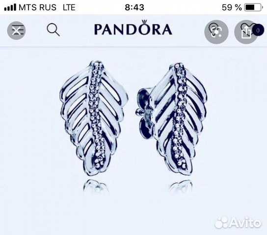 Серьги Pandora Серьги Pandora