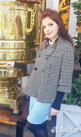 Пальто весеннее, пальто в клетку, пальто оверсайз Пальто весеннее, пальто в клетку, пальто оверсайз