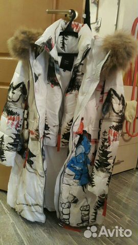 Пуховик moncler новый Мех натуральный. Торг Пуховик moncler новый Мех натуральный. Торг