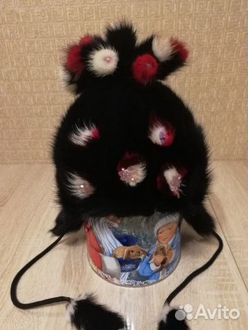 Шапка детская норковая
