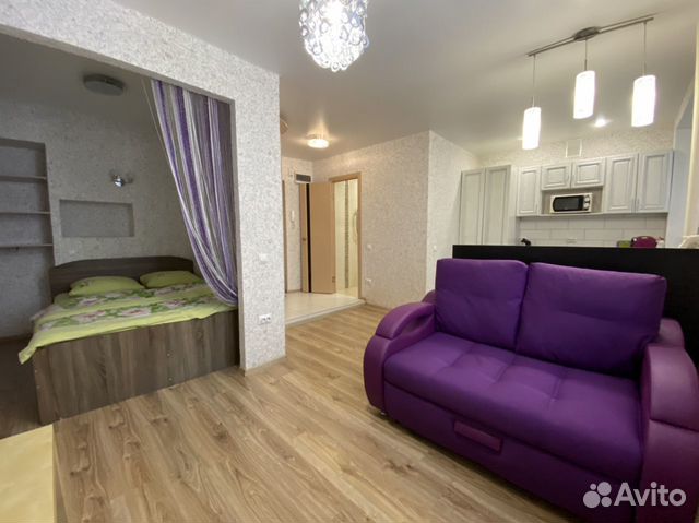 

Квартира-студия, 28 м², 1 кровать