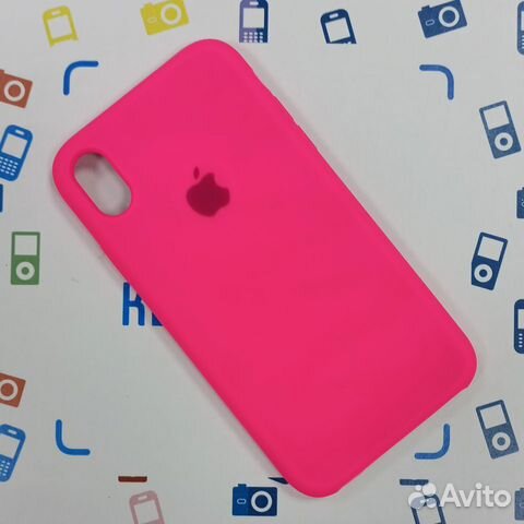 Чехол накладка iPhone XR Ярко-розовый