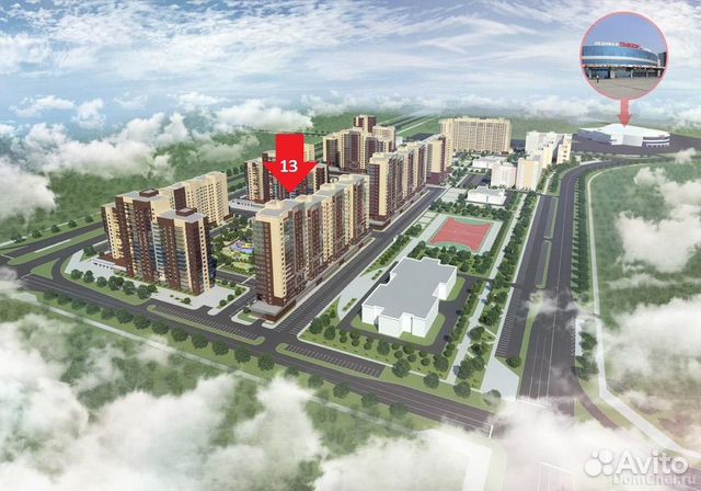 4-к квартира, 113.7 м², 4/16 эт.