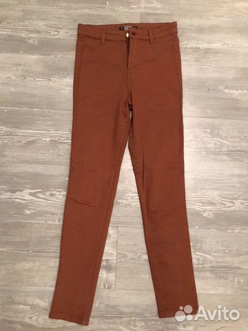 Джинсы pull&bear рыжие/коричневые, р-р S Джинсы pull&bear рыжие/коричневые, р-р S