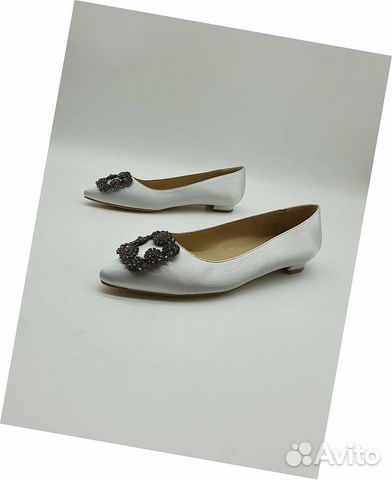 Балетки белые Manolo Blahnik Балетки белые Manolo Blahnik
