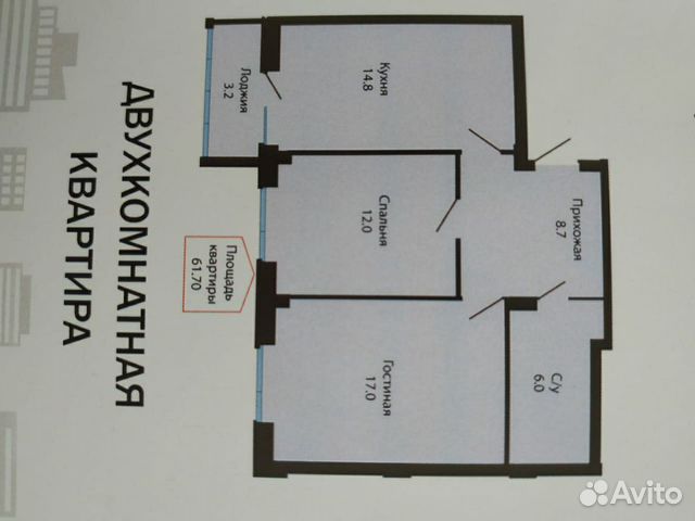 1-к квартира, 37 м², 8/16 эт. 1-к квартира, 37 м², 8/16 эт.