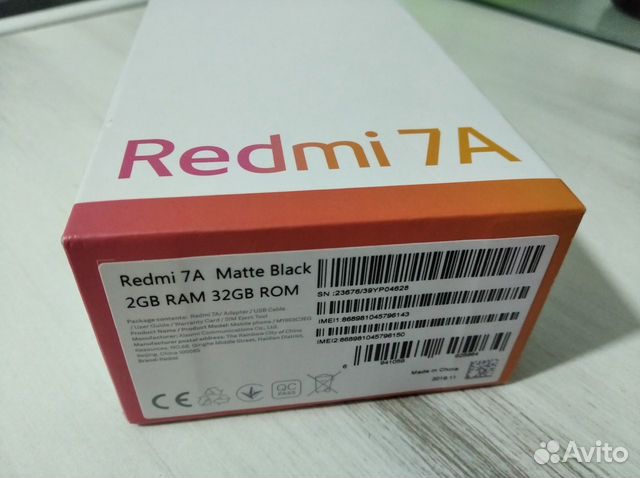 Xiaomi Redmi 7A Matte black 2/32 Xiaomi Redmi 7A Matte black 2/32