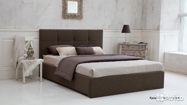 Новая двуспальная кровать с анатомическим матрасом