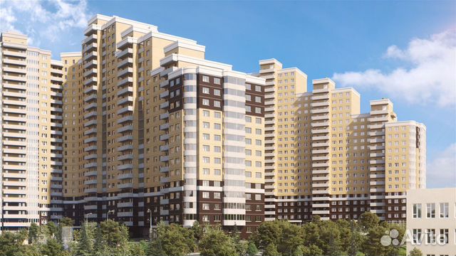 2-к квартира, 68.7 м², 6/25 эт.