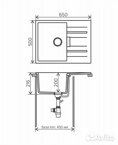 Кухонная мойка tolero loft TL-650 / Сафари Кухонная мойка tolero loft TL-650 / Сафари