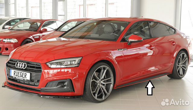 Накладки лезвия порогов Audi A5 F5 S-line sportbac Накладки лезвия порогов Audi A5 F5 S-line sportbac